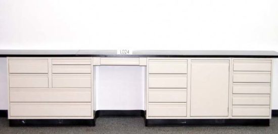 12.5' Used Laboratory Cabinets