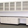 19' Fisher Lab Cabinets w/ 12' Wall Units