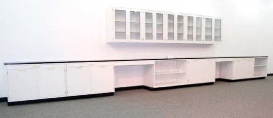 30' Fisher Hamilton Cabinets w/ Glass Wall Units