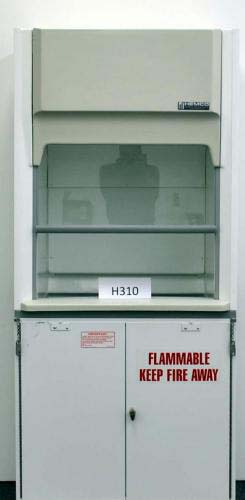 3' Hemco Fume Hood w/ Flammable Cabinets & Epoxy Countertops