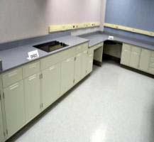 48' Fisher Hamilton Laboratory Cabinets w/ Epoxy Countertops