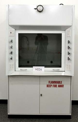 4' Kewaunee Fume Hood w/ Flammable Base Cabinets