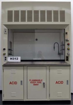 5' Bedcolab Fume Hood w/ Cabinets & Epoxy Countertops