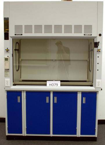 5' Hamilton Safeaire Fume Hood w/ Base Cabinets & Epoxy Countertops
