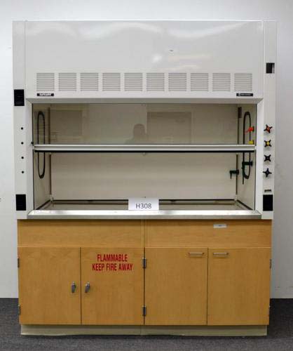 6' Thermo Fisher Laboratory Fume Hood w/ Epoxy Tops Base Cabinets