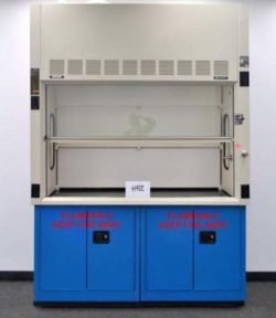 6' Fisher Hamilton Fume Hood w/ Flammable Cabinets