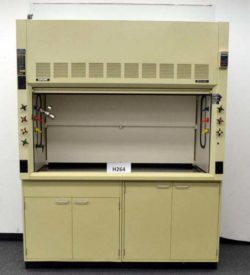 6' Hamilton SafeAire Fume Hood w/ Epoxy Resin Countertops