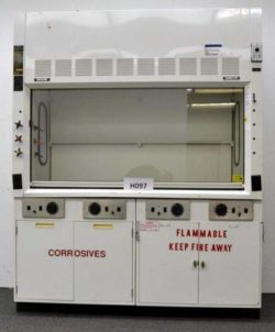 6' Hamilton SafeAire Fume Hood w/ Epoxy Countertops