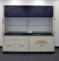 8' Labconco Laboratory Fume Hood w/ Flammable Storage Cabinets