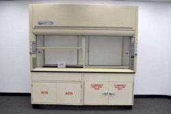 8' Labconco Protector Laboratory Fume Hood w/ Flammable & Acid Storage Cabinets