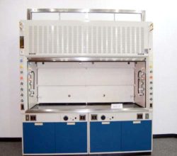 8' Hamilton Safeaire Laboratory Fume Hood w/ Base Cabinets