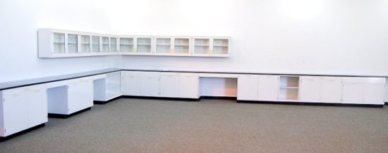 43' Fisher American Cabinets w/ 24' Glass Wall Units - Image 7