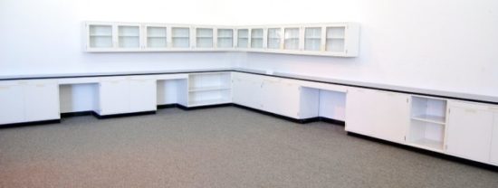 43' Fisher American Cabinets w/ 24' Glass Wall Units - Image 9