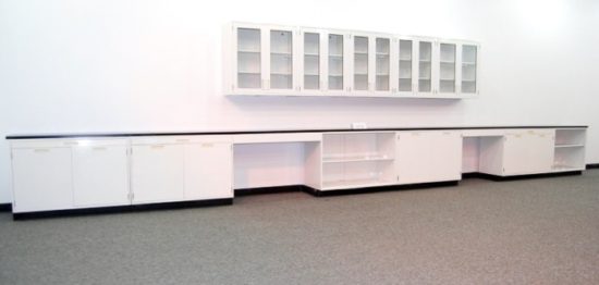 30' Fisher Hamilton Cabinets w/ Glass Wall Units - Image 3