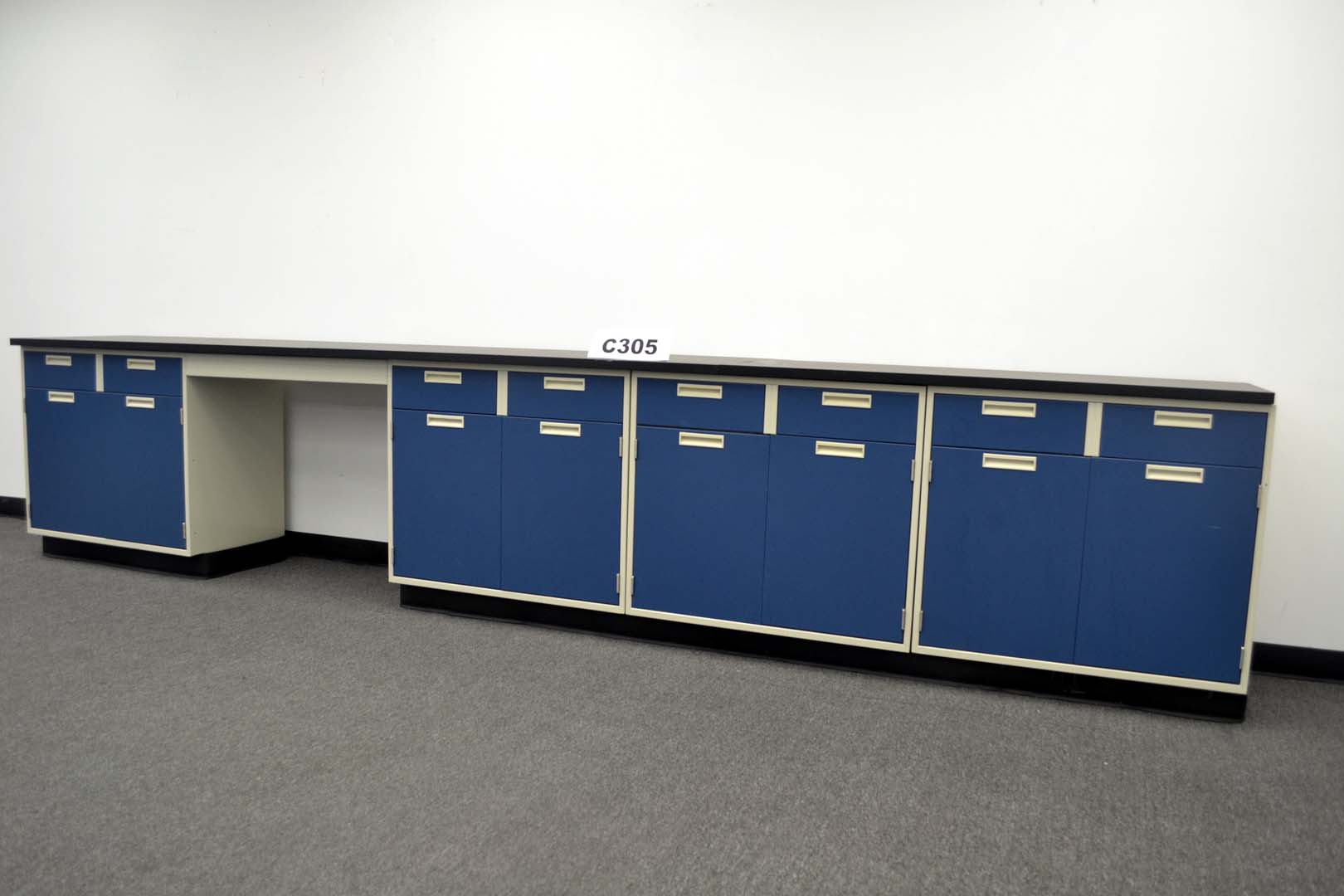 15 Base Laboratory Cabinets W Chemical Resistant Countertops