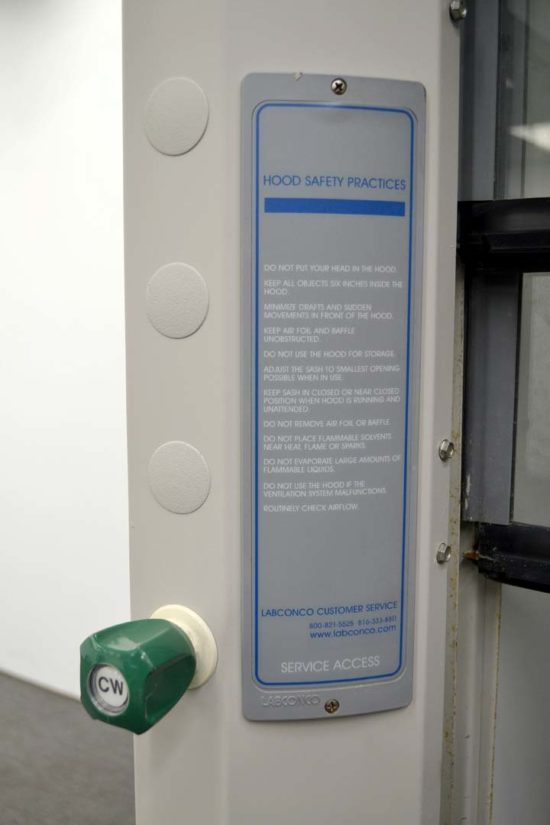 6' Labconco Walk-In Fume Hood - Image 9
