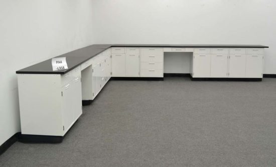 28′ Fisher Hamilton Cabinets w/ Desk Area - Image 4