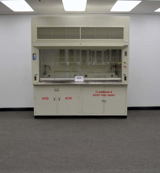 8' DuraLab Fume Hood w/ Base Cabinets (H473)