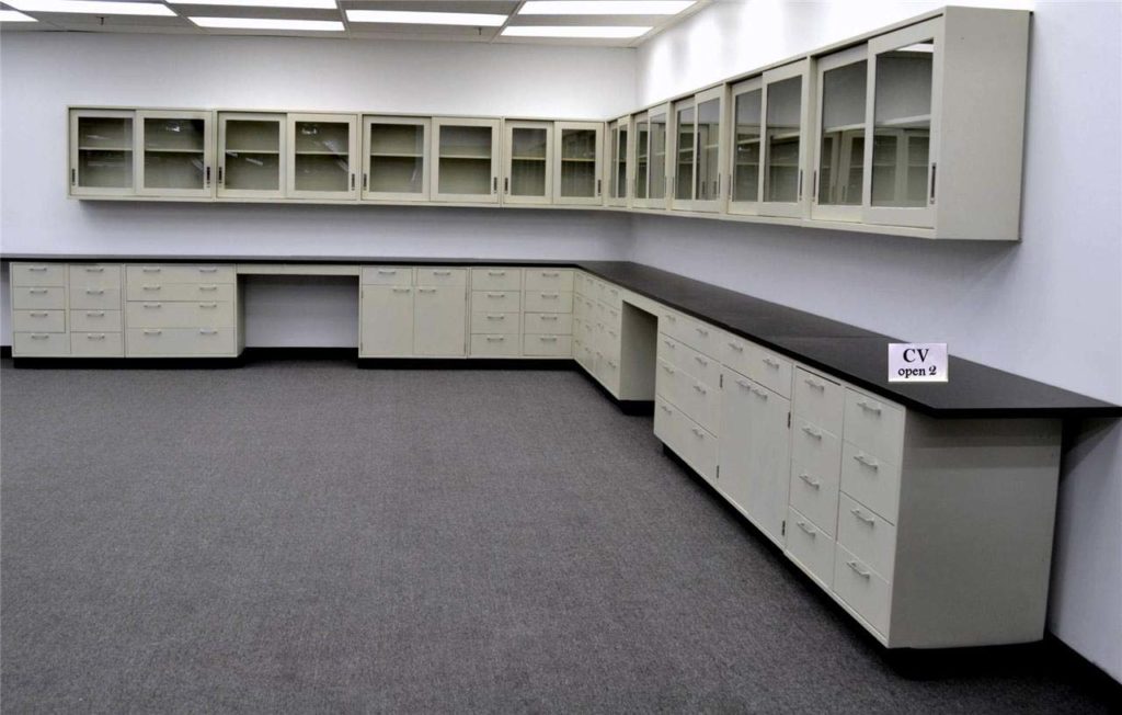 38' Laboratory Cabinets w/ 34' Wall Units | NLS