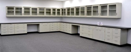 38' Laboratory Cabinets w/ 34' Wall Units view 2