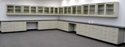 38' Base & 34' Wall Laboratory Cabinets w/ Base Counter Tops (CV OPEN 2)