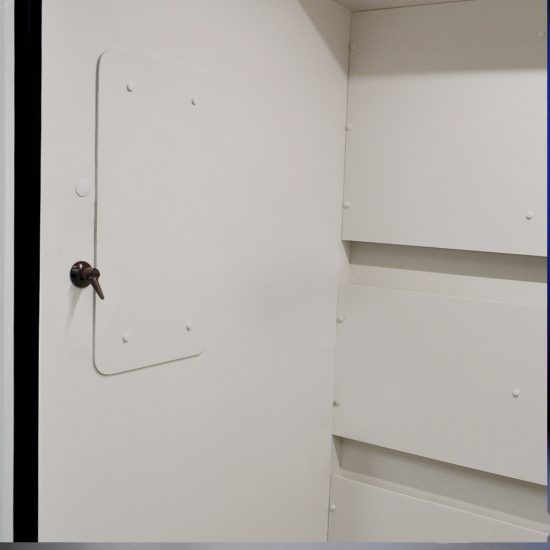 Inside Left 8′ Fisher American Walk-In Fume Hood (Deep Work Area)