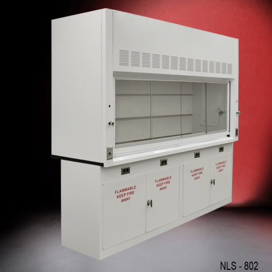 8' Fume Hood w/ Flammable Storage Cabinets (NLS-802)