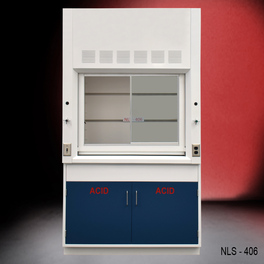 4′ Chemical Fume Hood w/ Acid Storage (NLS406) NLS