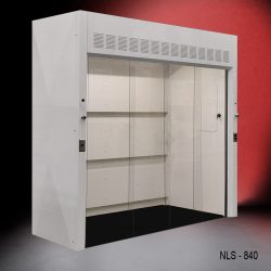 Front Left Angle 8' Fisher American Walk-In Fume Hood