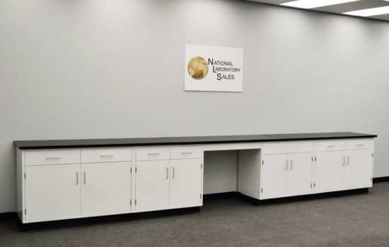 Another view of 17′ NLS Cabinets w/ Desk