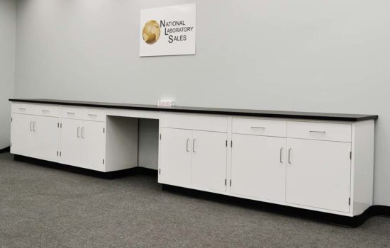 17′ NLS Cabinets w/ Desk angle view