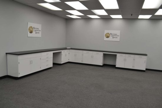 Laboratory cabinets display