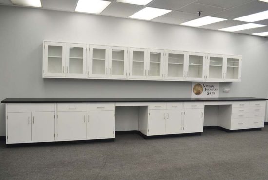 Laboratory Cabinets w/ 19' Wall Units