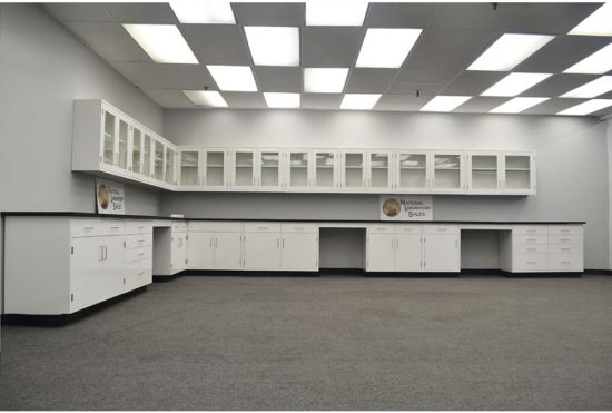 Another view of 39' Laboratory Cabinets w/ 32' Wall Units