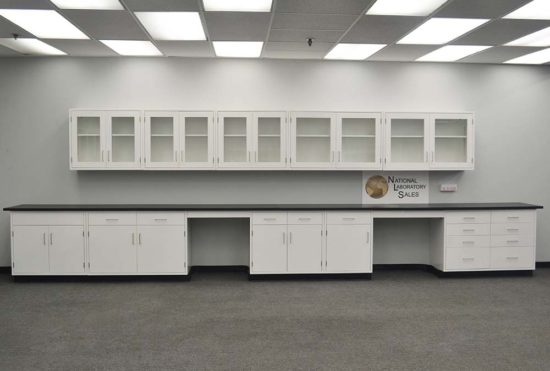 Closed Cabinets w/ 19' Wall Units