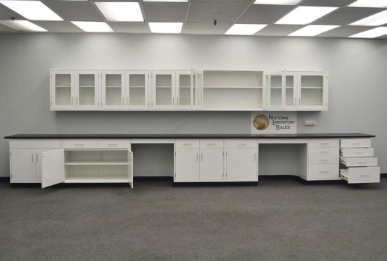 Open Cabinets w/ 19' Wall Units