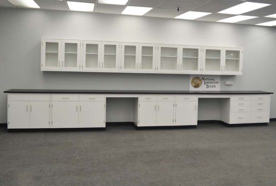 Laboratory cabinet and wall unit