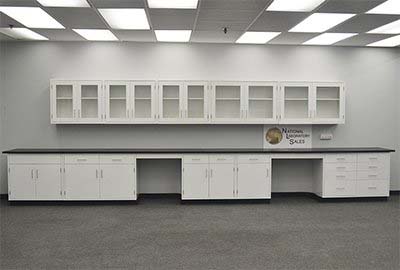 22' Base x 17' Wall Cabinets w/ Workbenches