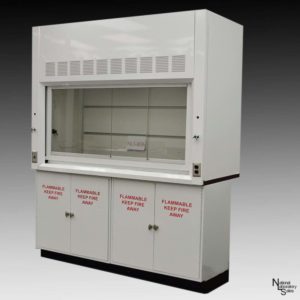 6 ft laboratory fume hood with flammable cabinets