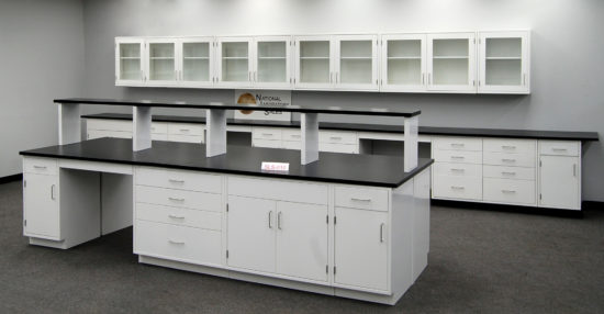 Fisher American Laboratory Island w/ Center Shelf