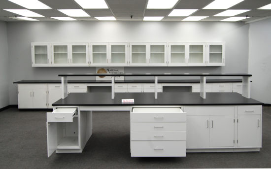 Fisher American Laboratory Island w/ Center Shelf