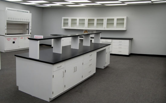 Fisher American Laboratory Island w/ Center Shelf