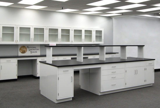 Fisher American Laboratory Island w/ Center Shelf