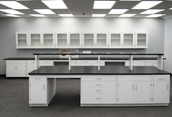 Fisher American Laboratory Island w/ Center Shelf