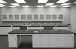 Fisher American Laboratory Island w/ Center Shelf