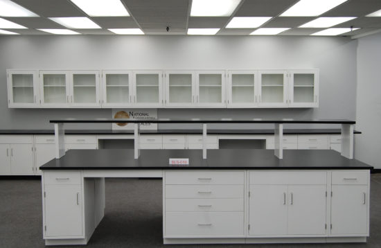 Fisher American Laboratory Island w/ Center Shelf