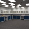38' Base x 33′ Wall Cabinet w/ Sink, Desks and Countertops (SLS 023)