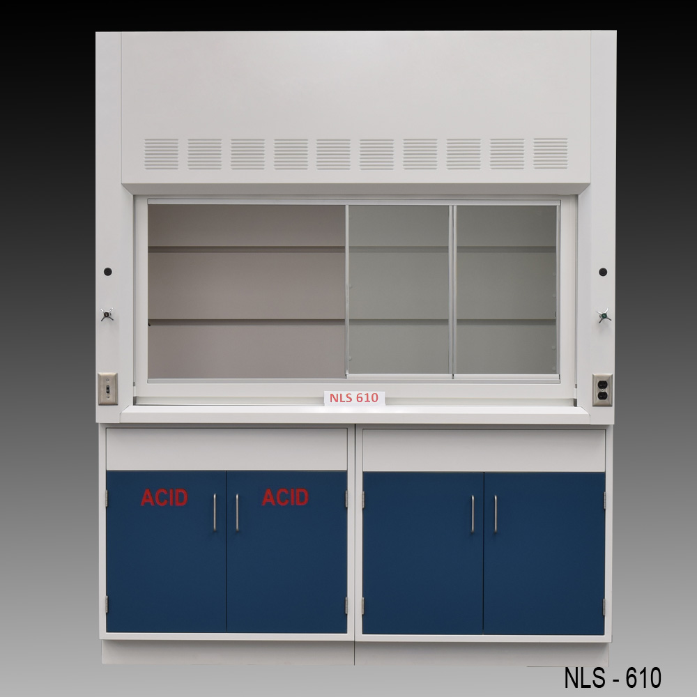 6 Fisher American Fume Hood W General Acid Storage Cabinets