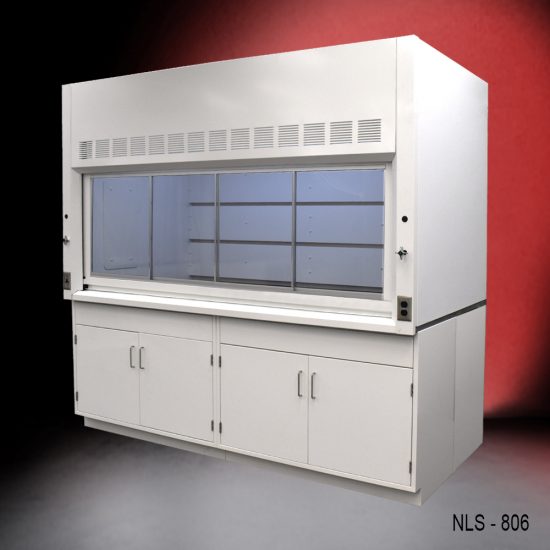 Angle View of 8' Fisher American Fume Hood