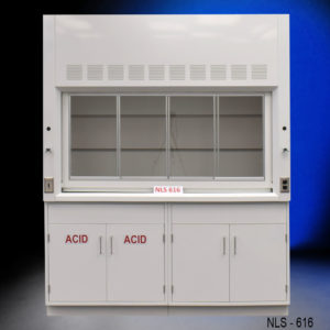 Front - 6′ Fisher American Fume Hood w/ Acid & General Storage